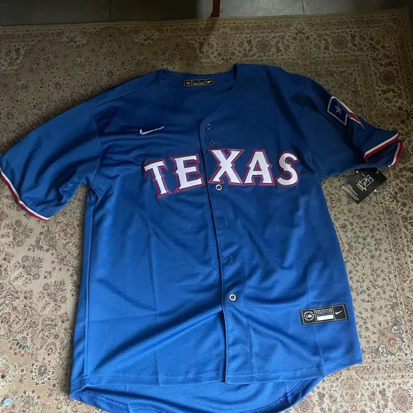[BUNJANG] Majestic Texas Rangers Blockcore MLB Baseball Jersey / 텍사스 야구유니폼 마제스틱 블록코어 mlb