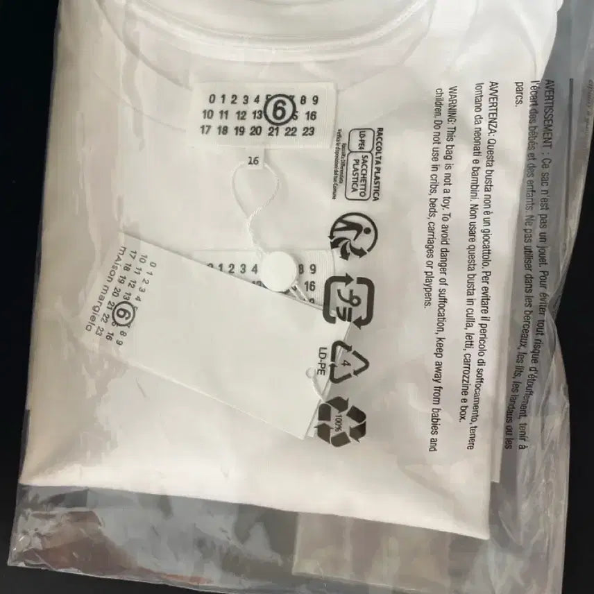[BUNJANG] Maison Margiela MM6 White Short Sleeve T-Shirt (16Y) / 메종 마르지엘라 MM6 흰색 반팔티