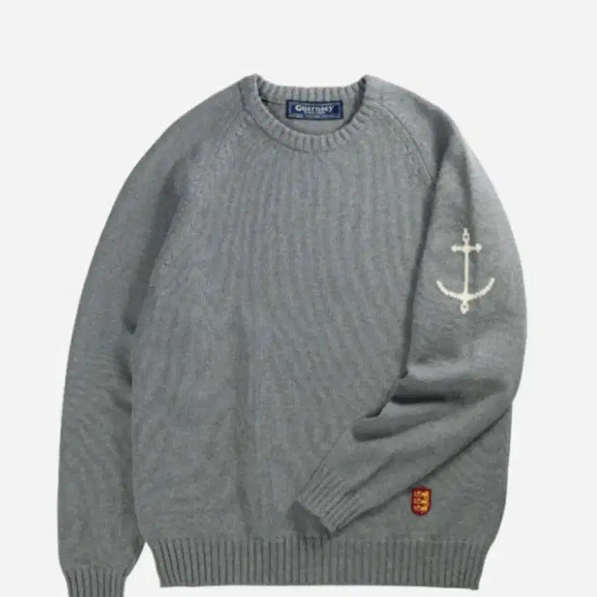 [BUNJANG] Gunnell's Raglan Crewneck Sweater / [새제품] 건지울른스 앵커 나그랑 크루넥 스웨터