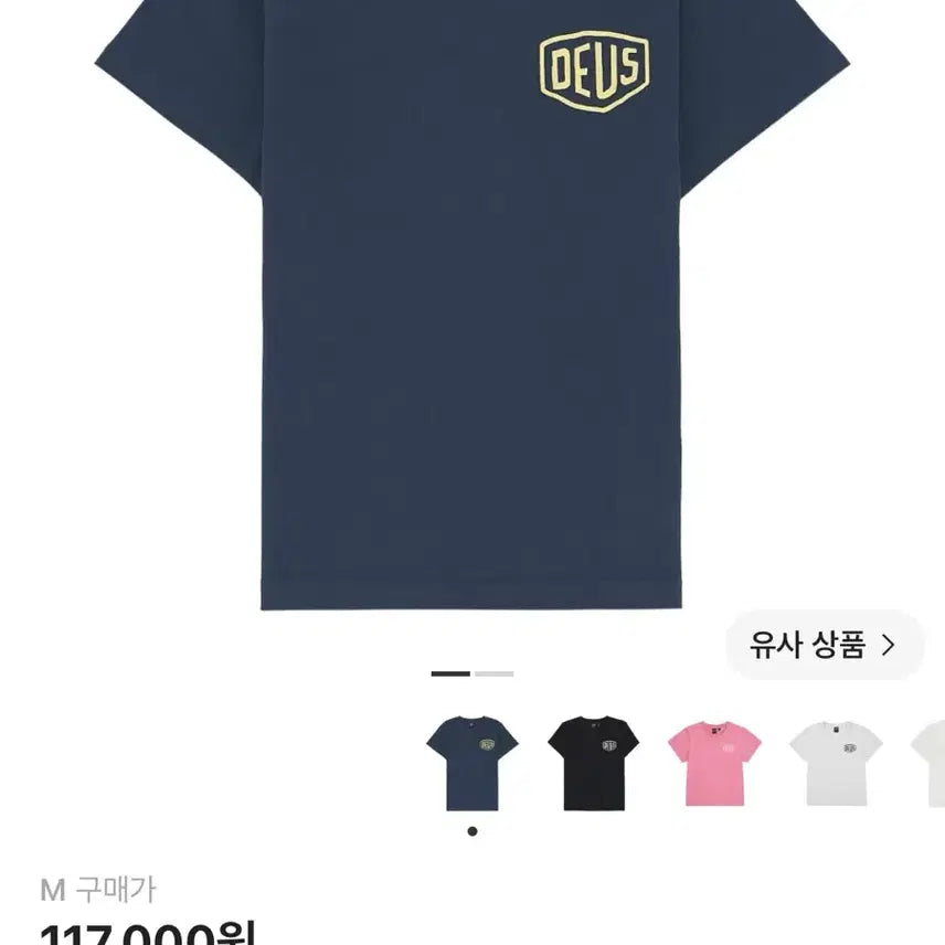 [BUNJANG] Deus Ex Machina Seoul College Address T-shirt Navy / W 데우스 엑스 마키나 반팔 네이비