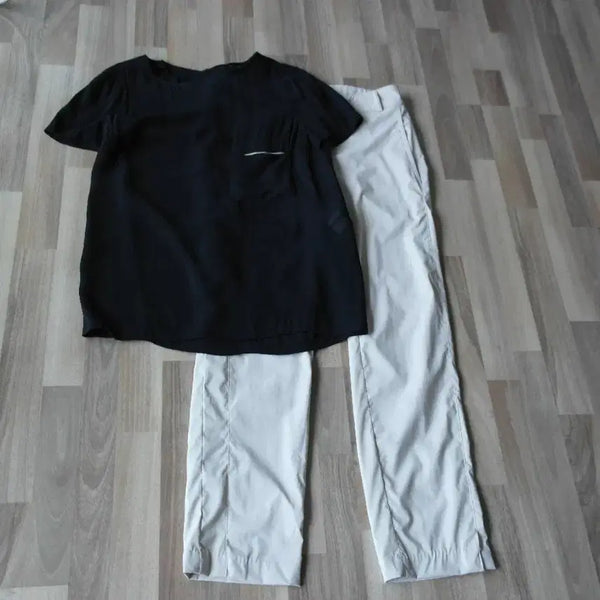 [BUNJANG] Nice Clapp Blouse and Join Us Pants Set (Size 66) / 나이스크랍블라우스와 죠이너스바지/상,하66사이즈/최상급