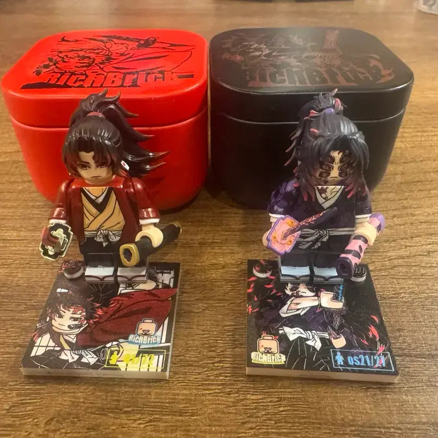 [BUNJANG] Richbrick Custom Lego Minifigure Demon Slayer Yoriichi & Kokushibo Full Set / (리치브릭) 커스텀레고 미니피규어 귀멸의칼날 요리이치,코쿠시보 풀세트