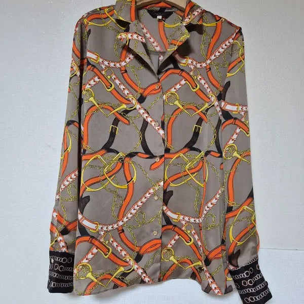 [BUNJANG] Jessi New York Pattern Detail Blouse / 제시뉴욕 블라우스