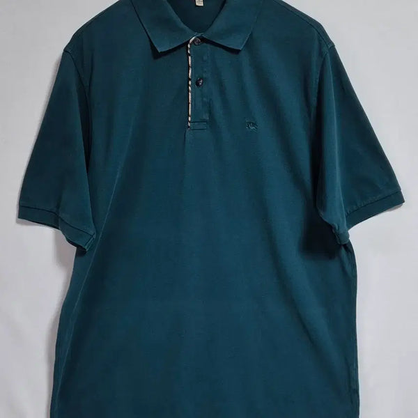 [BUNJANG] Burberry London Teal PK T-Shirt / L (100) 버버리 런던 청록색 PK 반팔티
