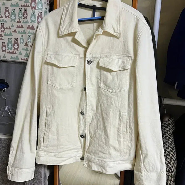 [BUNJANG] Slowear Monte D'Oro Ecru Cotton Jacket Size 50 / 슬로웨어 몬테도로 에크루 코튼 자켓 50