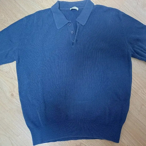 [BUNJANG] The Row Hard Twist Polo Short Sleeve Knit 2 / 인더로우/ 하드 트위스트 폴로 반팔 니트 / 2