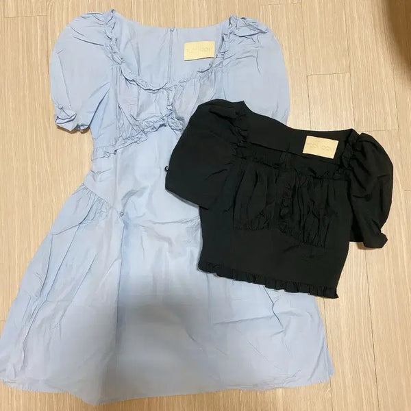 [BUNJANG] Floeum Chichi One-piece + Blouse Set / 플로움 치치 원피스+블라우스 세트