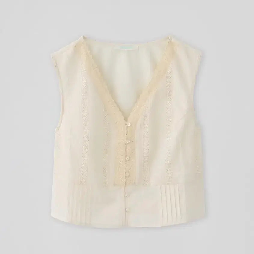 [BUNJANG] Tannat Sirocco Lace Vest / 새상품/타낫 tannat 레이스 베스트 sirocco lace vest