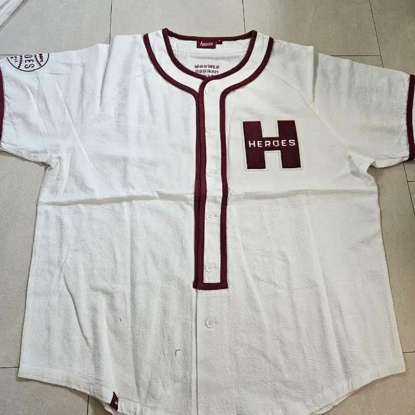 [BUNJANG] Musinsa x Kiwoom Heroes 2025 White Baseball Jersey / L 무신사 x 키움히어로즈 25 화이트 유니폼 야구복