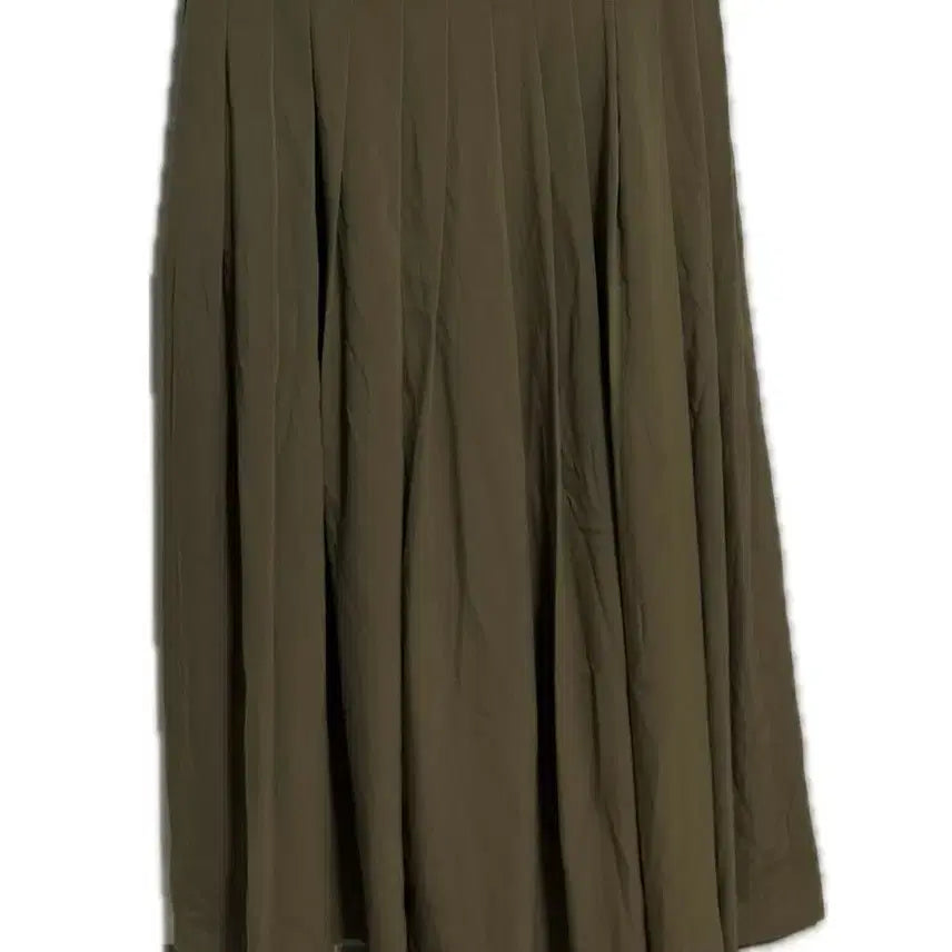 [BUNJANG] Pleated Long Skirt Brown / 플리츠 롱 스커트 브라운