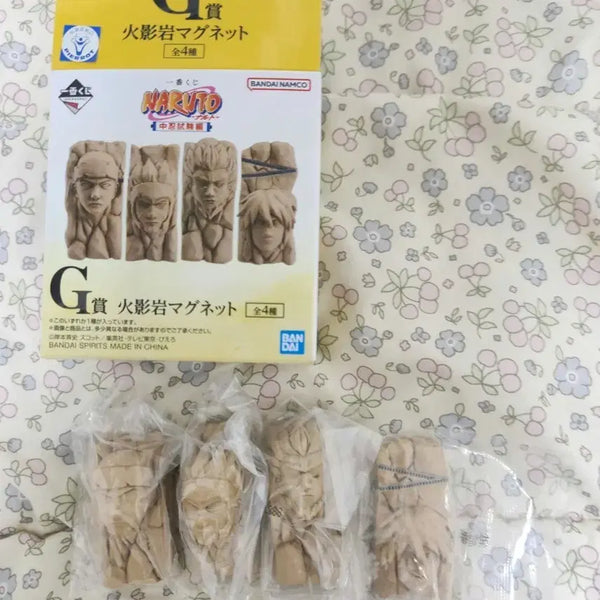 [BUNJANG] Naruto Hokage Rock Magnets Set / [4종 세트] 나루토 G상 호카게 바위 마그넷 자석 제일복권 하위상