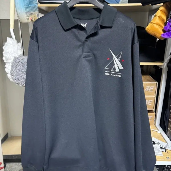 [BUNJANG] Helly Hansen Long Sleeve Polo Shirt / 헬리한센 폴로 롱슬리브