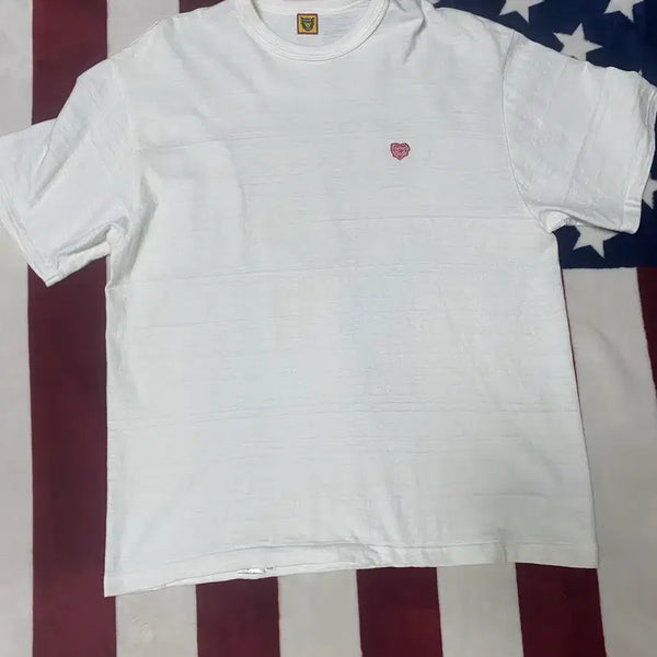 [BUNJANG] Human Made Heart Badge T-Shirt / 휴먼메이드 하트 뱃지 반팔