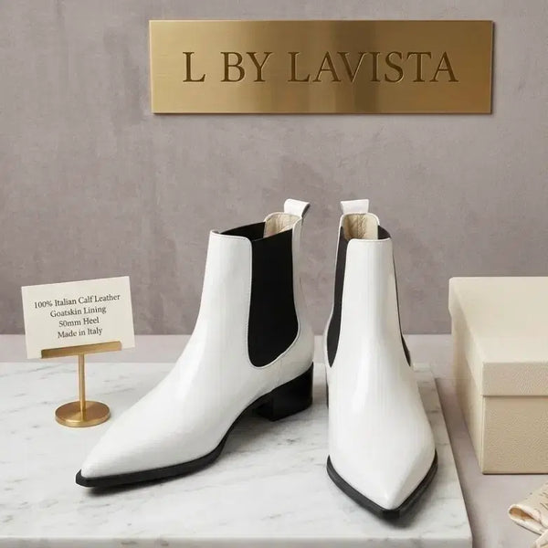 [BUNJANG] Lavista Premium Leather Chelsea Boots Ankle Walker Boots / 새상품 라비스타 프리미엄 가죽 첼시부츠 앵클 워커부츠 고질라 245