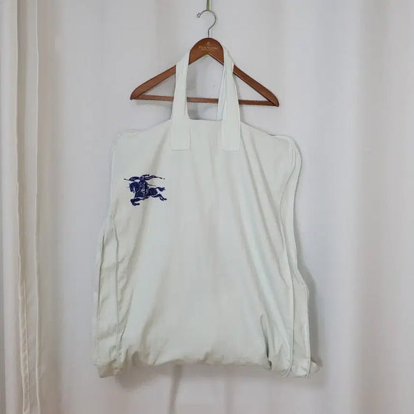 [BUNJANG] Burberry Garment Bag Sky Blue Cotton / 버버리 가먼트백