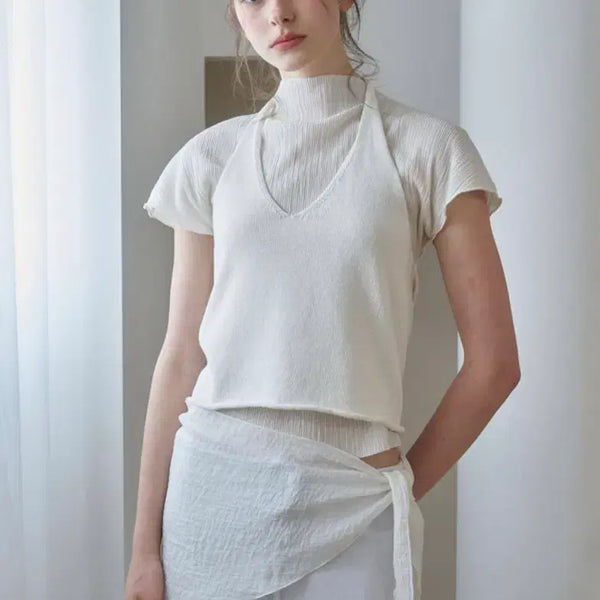 [BUNJANG] Lamour Pleated Blouse Ivory / [새상품] 라무어 플리츠 블라우스
