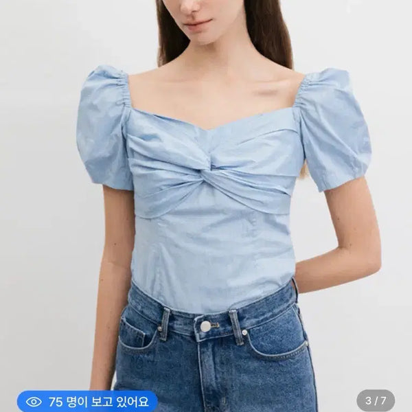 [BUNJANG] Baeu by Bride&You Twist Ribbon Detail Blouse / 비에이유 바이 브라이드앤유 트위스트 리본 디테일 블라우스