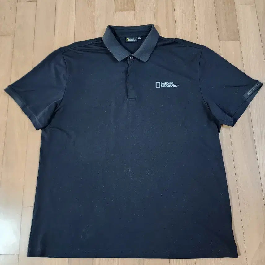 [BUNJANG] National Geographic Short Sleeve Polo Shirt Black / 내셔널지오그래픽 반팔 카라티 115 블랙