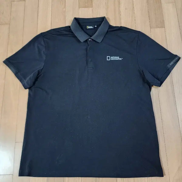[BUNJANG] National Geographic Short Sleeve Polo Shirt Black / 내셔널지오그래픽 반팔 카라티 115 블랙