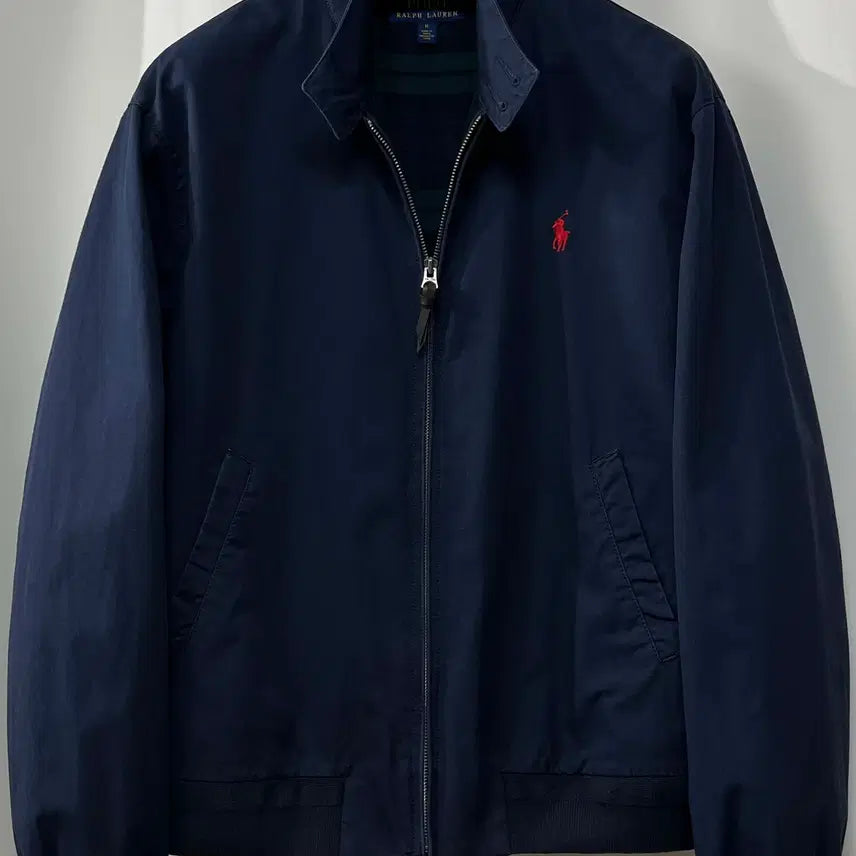 [BUNJANG] Polo Ralph Lauren First Edition Royal Navy Harrington Baracuta Blouson Jacket / 폴로 랄프로렌 초판 로얄 네이비 해링턴 바라쿠타 블루종 자켓