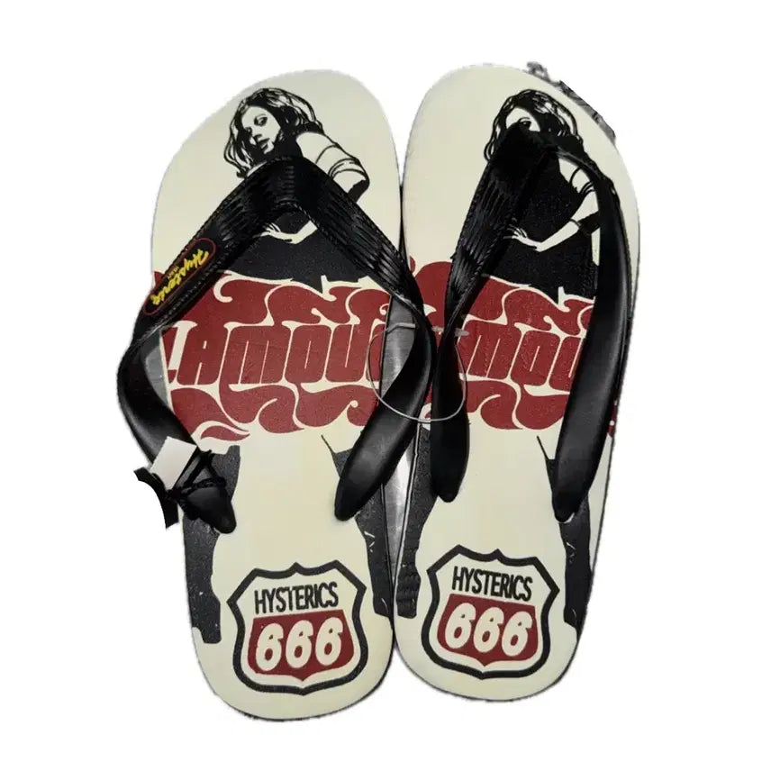 [BUNJANG] Hysteric Glamour Beach Flip-Flops Sandals / 히스테릭 글래머 비치 샌들 쪼리