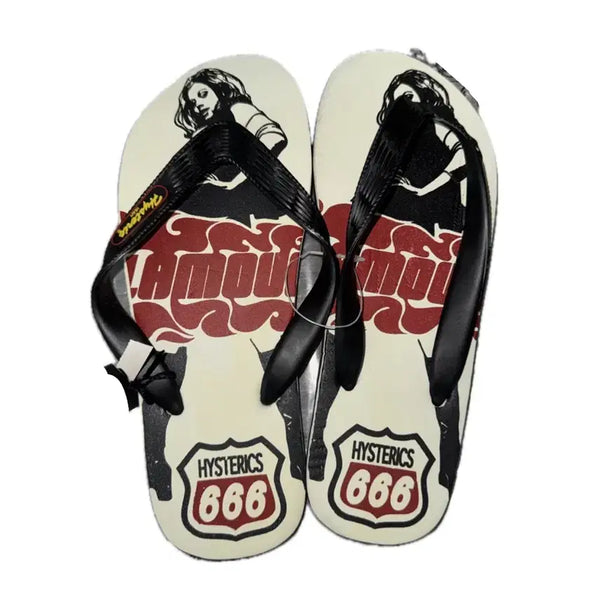 [BUNJANG] Hysteric Glamour Beach Flip-Flops Sandals / 히스테릭 글래머 비치 샌들 쪼리