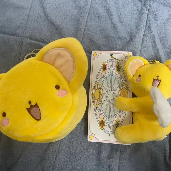 [BUNJANG] Peripera x Cardcaptor Sakura Kero Pouch + Plush Keychain Set / 페리페라 카드캡터체리 콜라보 케로 파우치+인형키링