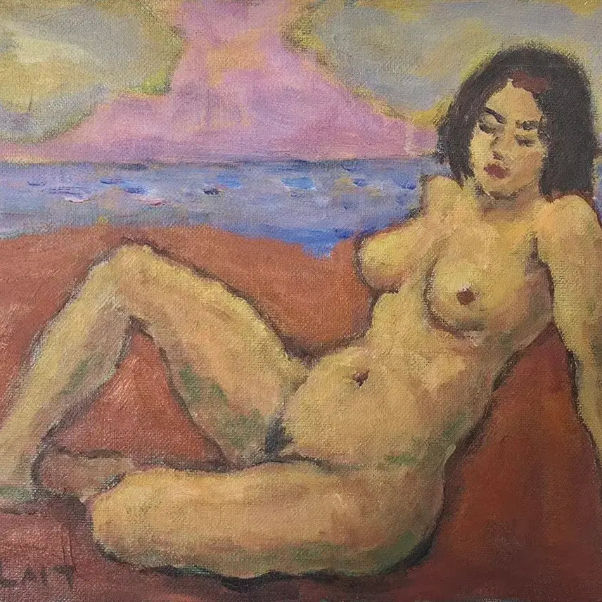 [BUNJANG] Yoo Yoon Sik 'Woman' Oil Painting (F4 Size) / 유윤식 작가 여인 유화작품 F4호
