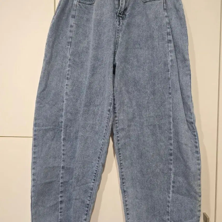 [BUNJANG] Women's Light Wash Wide Leg Jeans / 청바지 와이드 팬츠 연청