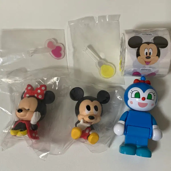 [BUNJANG] Mickey Mouse, Minnie Mouse, Anpanman Rattle Gacha Stickers / 미키마우스 미니마우스 호빵맨 딸랑이 가챠 스티커