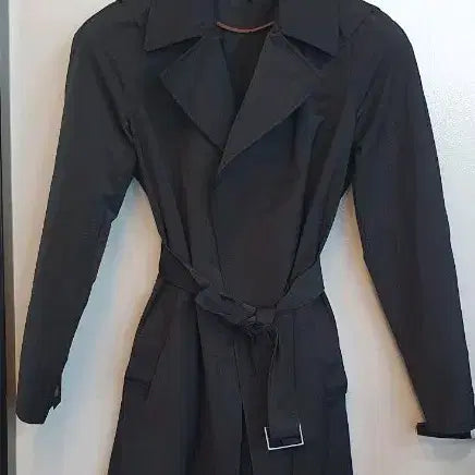 [BUNJANG] HANSUNG TIME Women's Trench Coat Black / 한성 타임 여성 트렌치 코트 블랙 호칭82-94-160