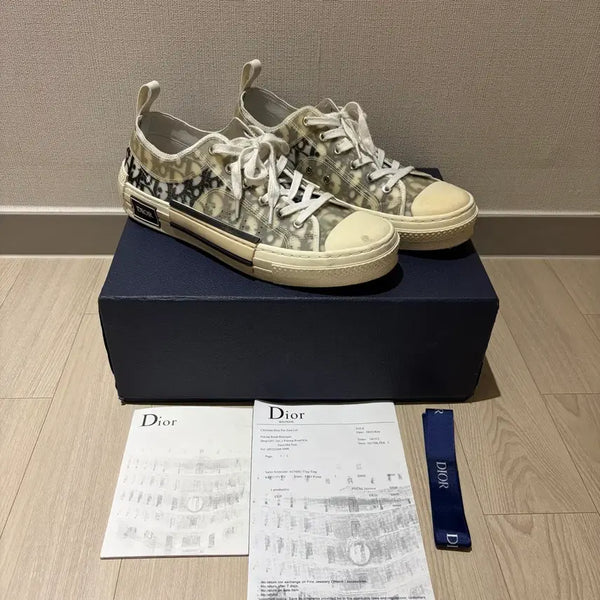 [BUNJANG] Dior B23 Oblique Low Top Sneakers / [280]디올 컨버스 b23 오블리크 로우