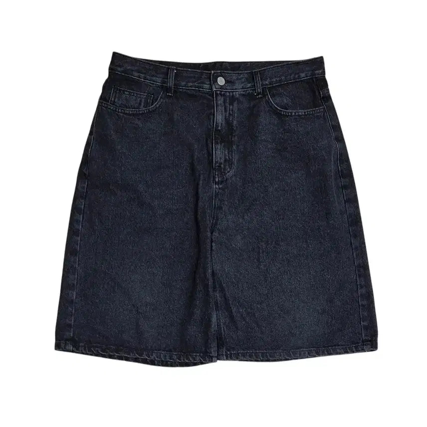 [BUNJANG] Fluke Black Denim Bermuda Shorts Size 34 / [34] 플루크 흑청 버뮤다맛 데님 반바지