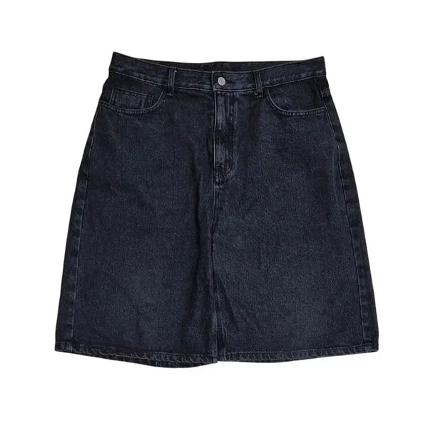 [BUNJANG] Fluke Black Denim Bermuda Shorts Size 34 / [34] 플루크 흑청 버뮤다맛 데님 반바지