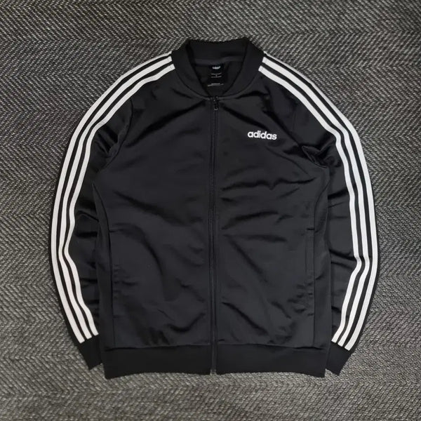 [BUNJANG] Adidas Three-Stripes Track Top Jersey Black L / 아디다스 트랙탑 삼선 져지 블랙