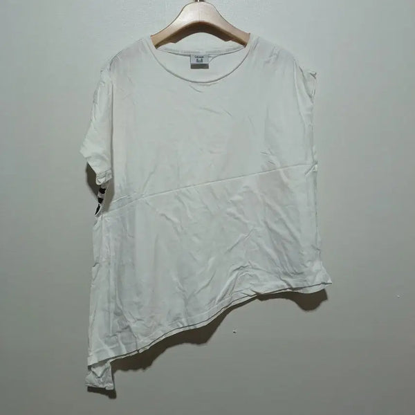 [BUNJANG] Lifework Women's Oversized Asymmetrical Hem T-Shirt / 라이프워크 여성 오버핏 반팔 티셔츠 Free (26A1333)