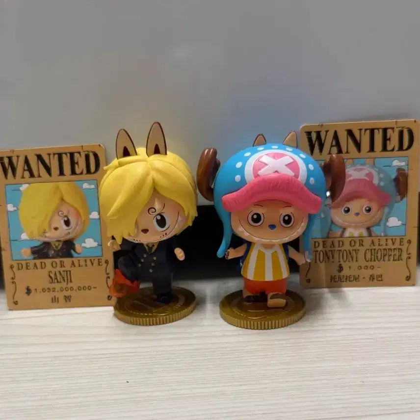 [BUNJANG] Pop Mart One Piece Labubu Chopper & Sanji Set (Unsealed) / 팝마트 원피스 라부부 : 쵸파, 상디 세트 (개봉)