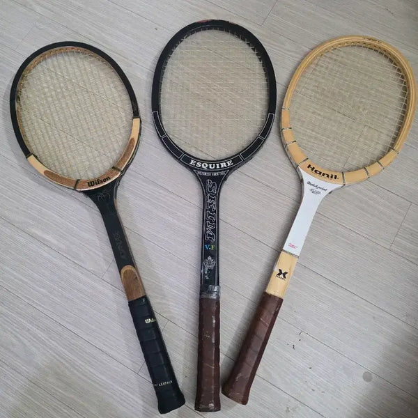 [BUNJANG] Vintage Wooden Tennis Racket - Collectible & Interior Prop / 빈티지 우드 테니스라켓 수집 인테리어 소품
