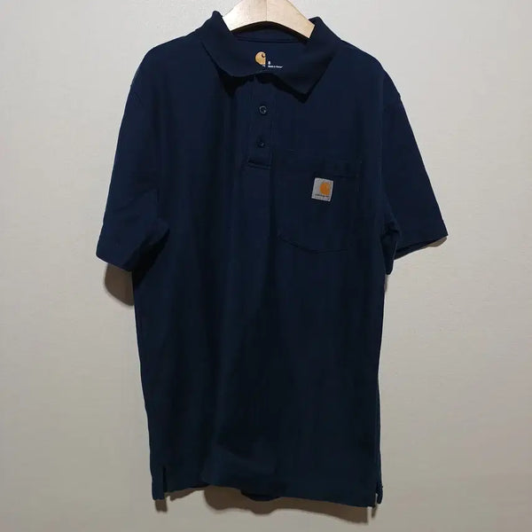 [BUNJANG] Carhartt WIP Men's Short Sleeve Polo Shirt S (26A1336) / 칼하트OG 남성 반팔 카라티셔츠 S (26A1336)