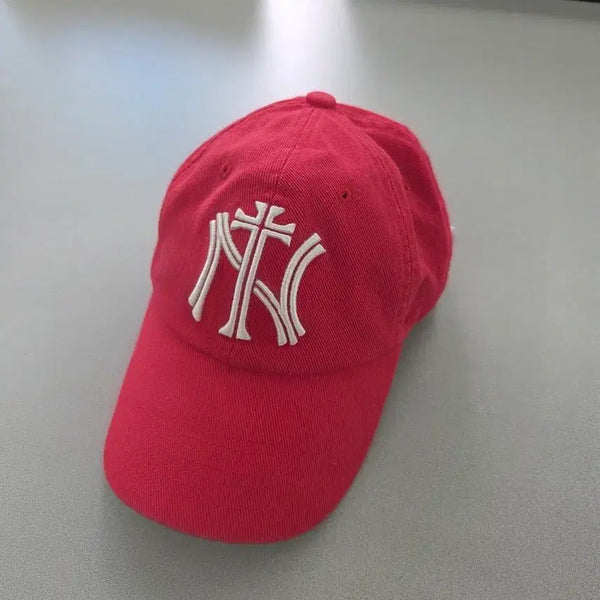 [BUNJANG] ETCE Cross Red Ball Cap (M Size) / etce 크로스 레드 볼캡 m사이즈