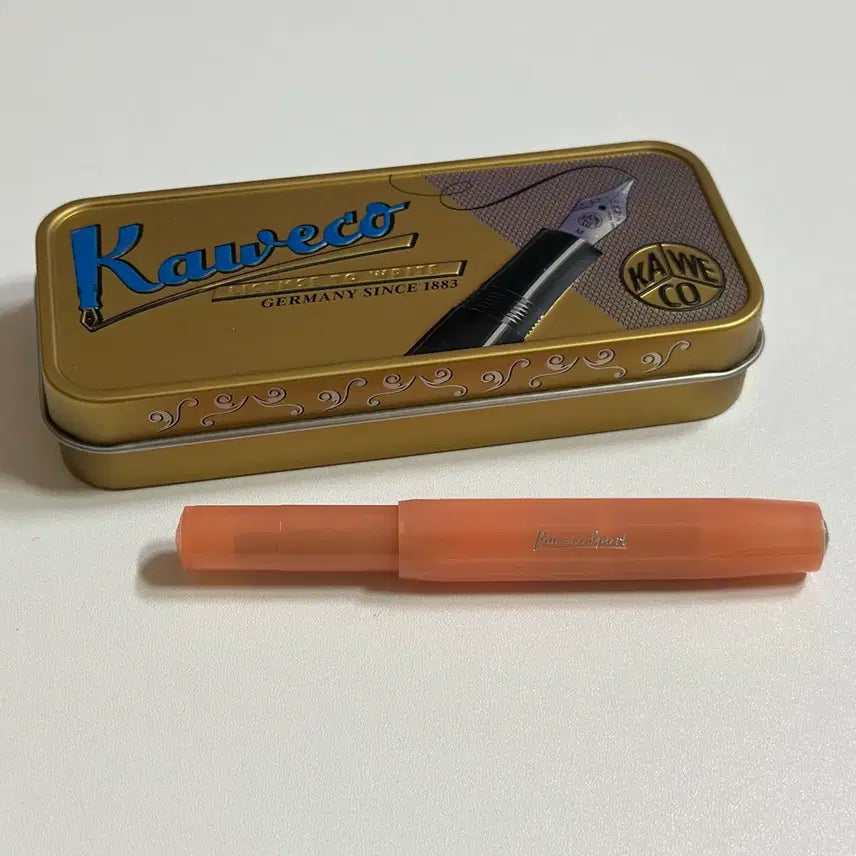 [BUNJANG] Kaweco Sport Frost Soft Mandarin Fountain Pen (F Nib) / 카웨코 스포츠 프로스트 소프트만다린 f촉