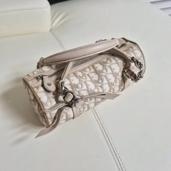 [BUNJANG] Dior Dior Oblique Canvas Shoulder Bag Beige 24x10 / 디올오블리크  캔버스 숄더백 베이지 24x10