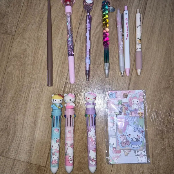 [BUNJANG] Sanrio Hello Kitty Character Multi-Pen Set / 키티 펜 일괄정리