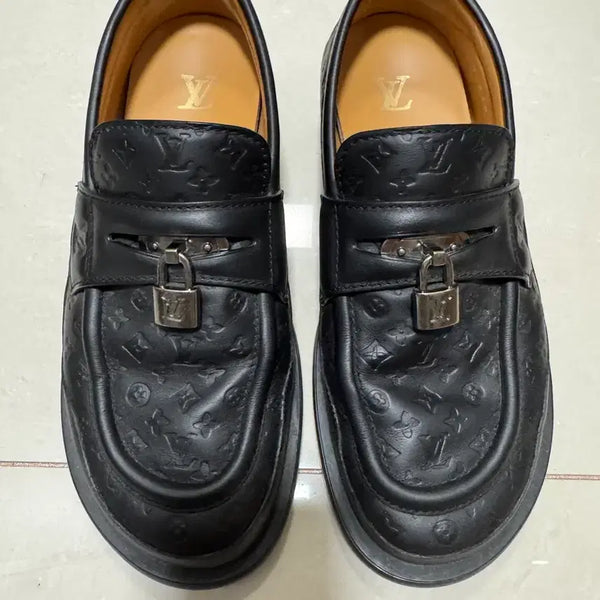 [BUNJANG] Louis Vuitton Monogram Loafers Black Size 7 / 루이비통 로퍼 블랙 7사이즈(270추천)