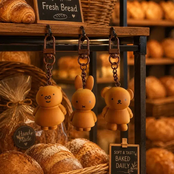 [BUNJANG] Miffy Cafe Peanut Bread Keychain Random / 경주 미피카페 땅콩빵 키링 랜덤