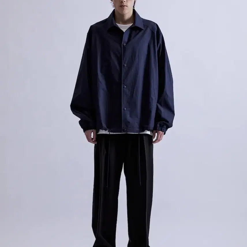 [BUNJANG] Juun.J Core Standard Basic Shirt Navy Size 48 / 준지 코어 스탠다드 베이직 셔츠 네이비 48사이즈