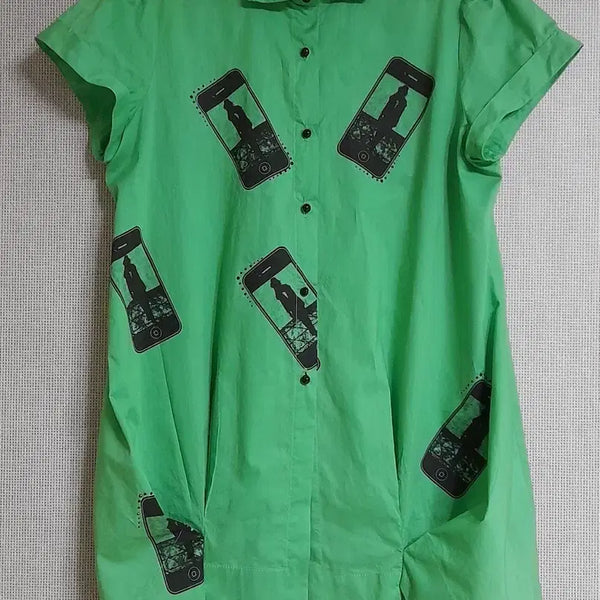 [BUNJANG] Women's Patterned Shirt - Size 77 / 여성 패턴 셔츠