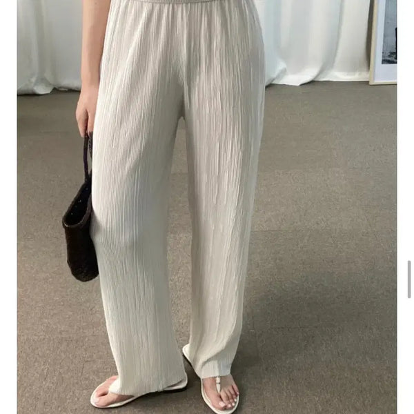 [BUNJANG] LeShour Pleated Pants White / 르쇼어 플리츠 팬츠 화이트