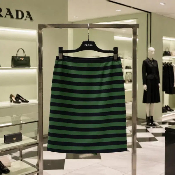 [BUNJANG] Prada Striped Skirt / PRADA프라다 / 스트라이프 스커트 40S