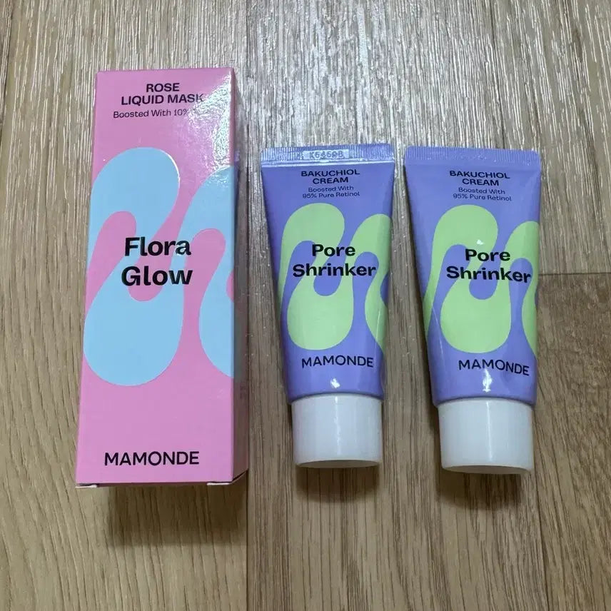 [BUNJANG] Mamonde Rose Liquid Mask + Pore Shrinker Bakuchiol Cream Set / 마몽드 로즈 리퀴드 마스크+마몽드 포어 슈링커 바쿠치올 크림